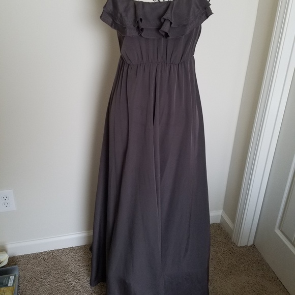 Charcoal Ruffle Maxi - Picture 4 of 8